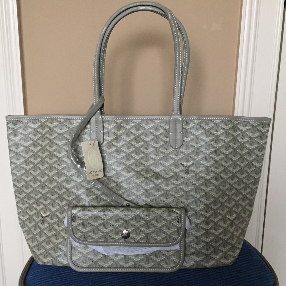Khaki Goyard Color Medium Tote Bag